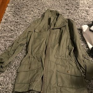 Women’s green utility jacket